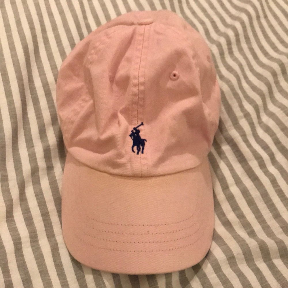 Pink Ralph Lauren baseball cap